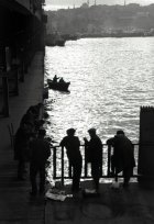 Galata Köprüsünde Balık Tutanlar 1964